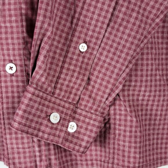 BLACKHAWK! Tactical CCW Shirt Mens Large Red Plaid Long Sleeve Button Up - Picture 9 of 13